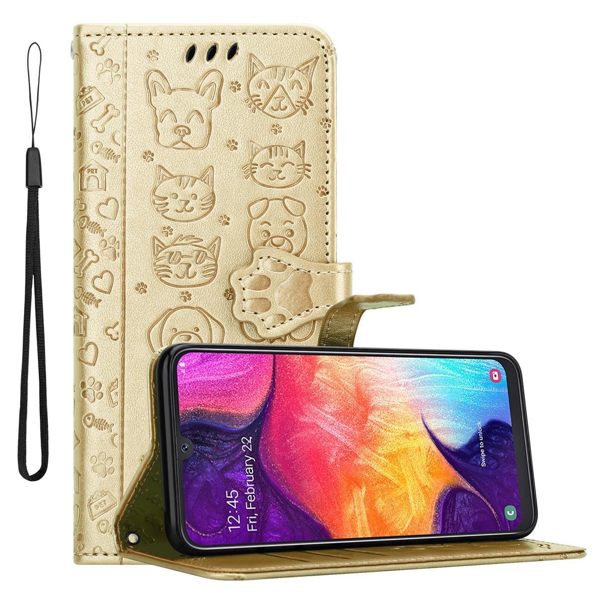 Pokrowiec Do Samsung Galaxy A50 4G A50s A30s w Etui SHINY ZŁOTY