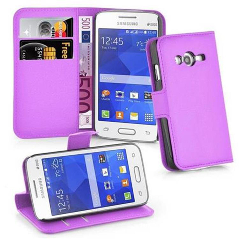 Pokrowiec Do Samsung Galaxy ACE 4 LITE W FIOLETOWY MANGAN Etui Portfel