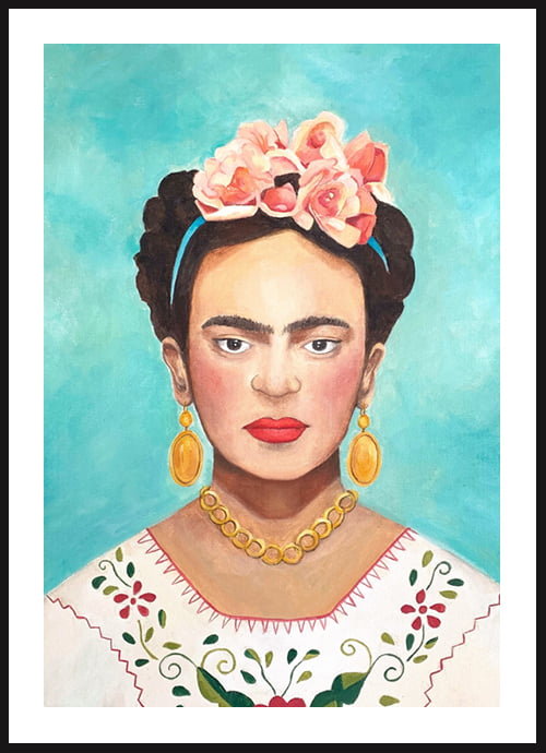 Poster Story Plakat Frida Kahlo Na Niebieskim Tle Wymiary X Cm