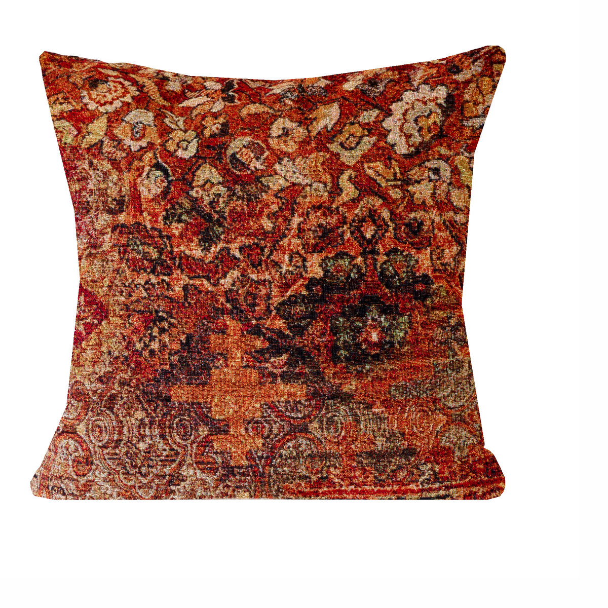 Poszewka KILIM 45x45 Boho Orientalna Ruda Ceglana Gobelinowa Etno