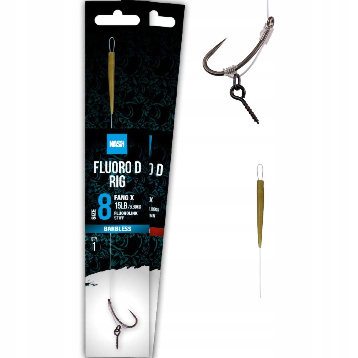 Przypon Bezzadziorowy Nash Fluoro D Rig Barbless R Nash Tackle