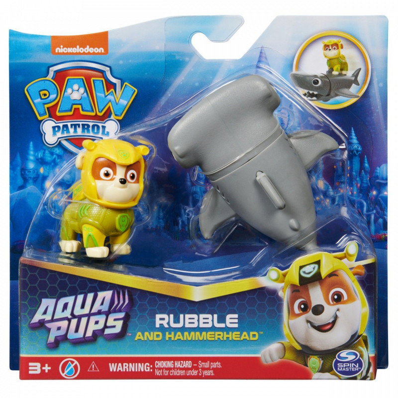 Psi Patrol Aqua Pups pojazd Rubble z figurką Psi Patrol Sklep