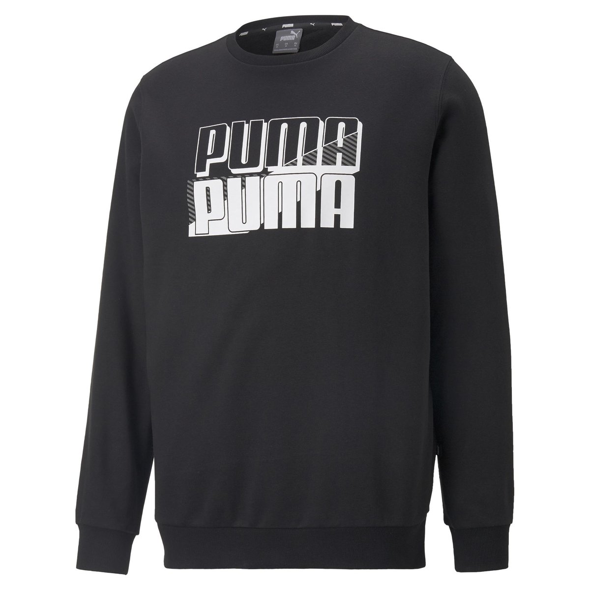 Puma Bluza sportowa męska Ocieplana Power Logo Crew Czarna 849791 01 M