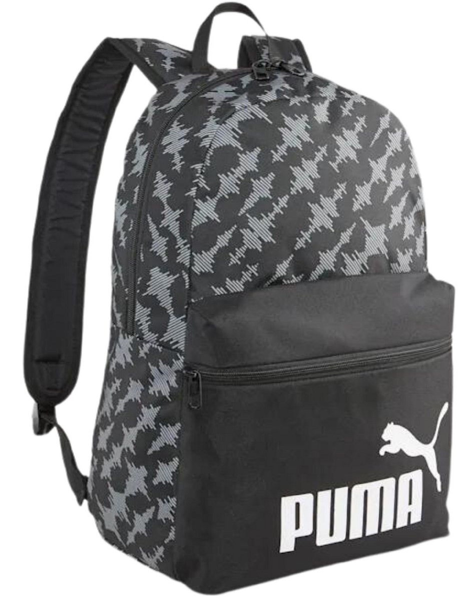 Puma Plecak Sportowy Phase AOP Backpack 079948 01 Szaro Czarny