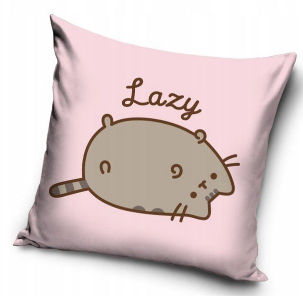 PUSHEEN KOTEK Poszewka na poduszkę DZIECIĘCĄ 40 cm Jasiek VELVET