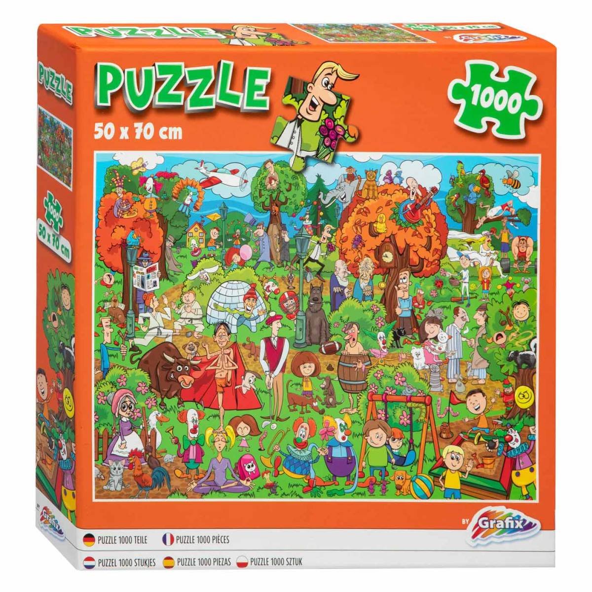 Puzzle Komiksowe Park 1000 El Grafix Sklep EMPIK