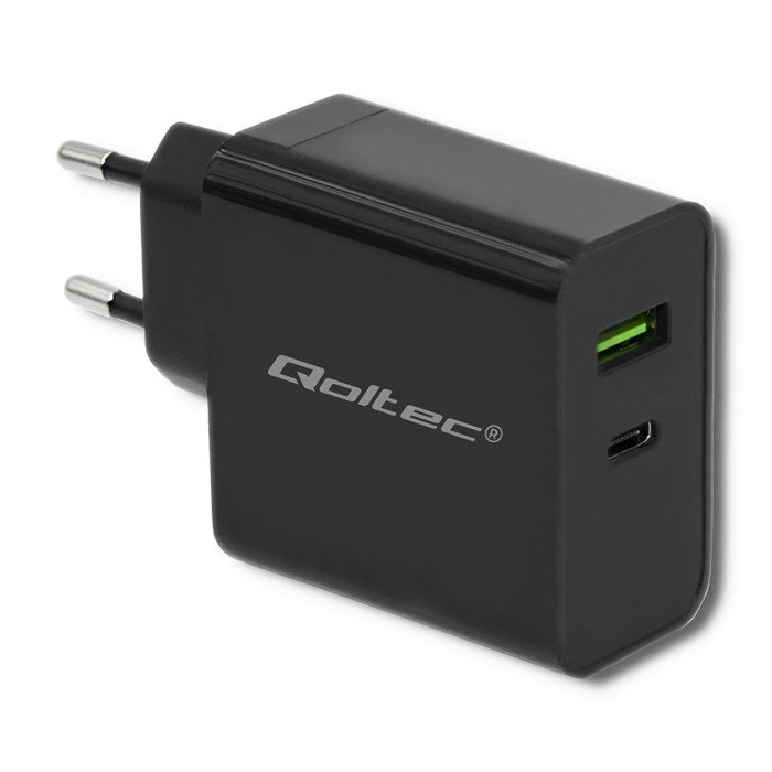 Qoltec Adowarka Sieciowa W V A Usb Typ C Pd Usb