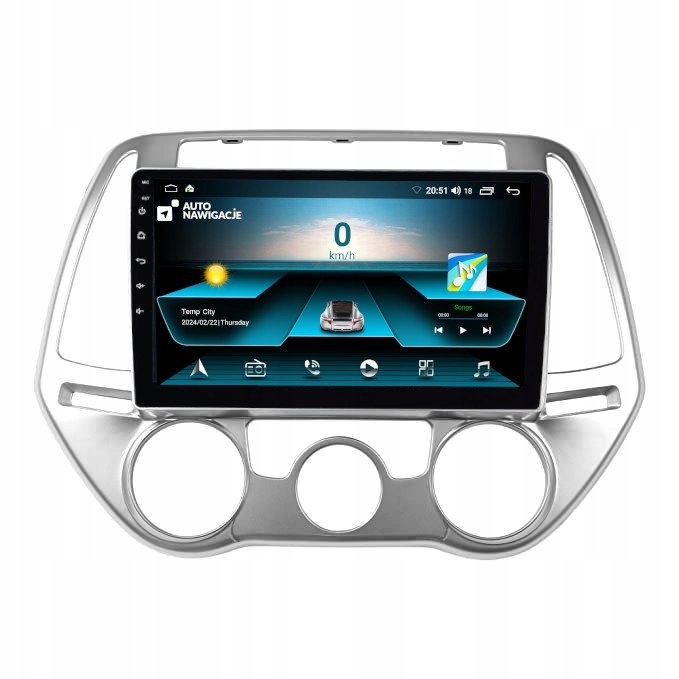 RADIO NAWIGACJA GPS HYUNDAI I20 2012 2014 ANDROID 2GB 64GB Inna Marka