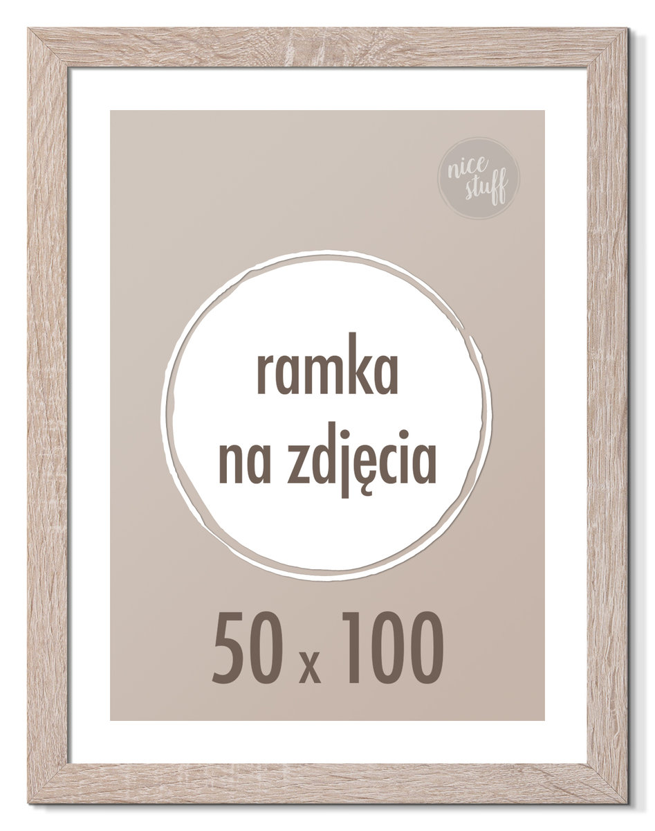 Ramka X Cm Na Zdj Cia Foto Rama X D B Sonoma Br Zowa Nice