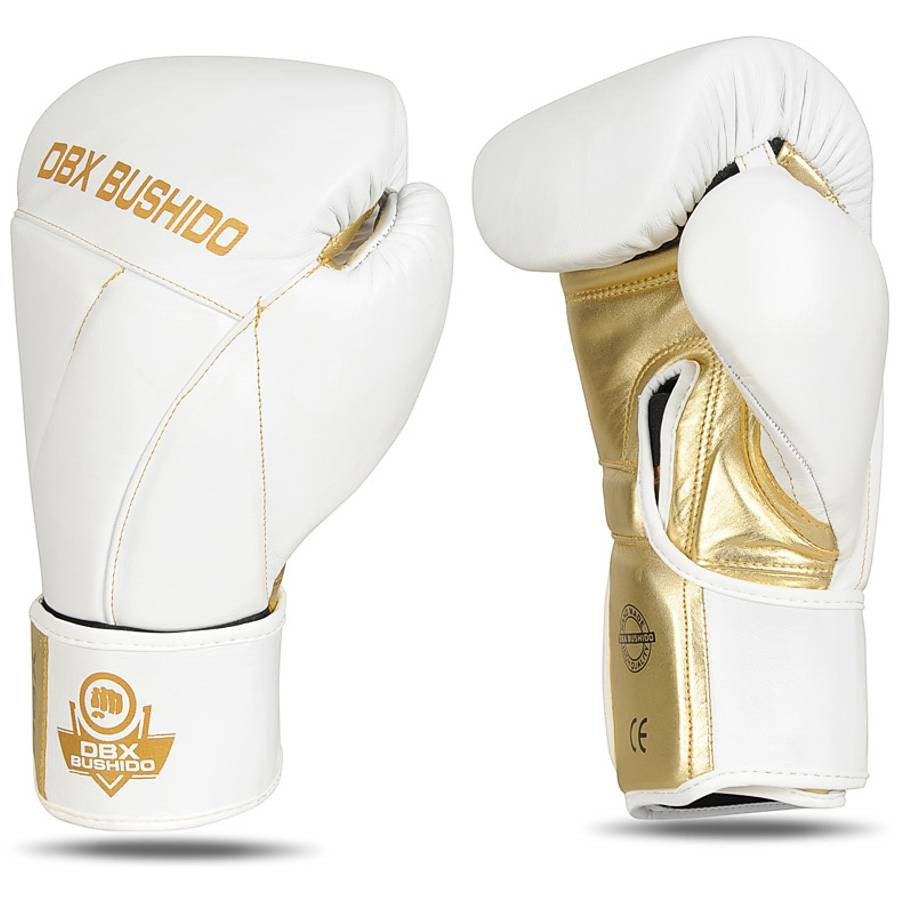 Rękawice bokserskie DBX Bushido Hammer White B 2v19 rozm 12 oz DBX