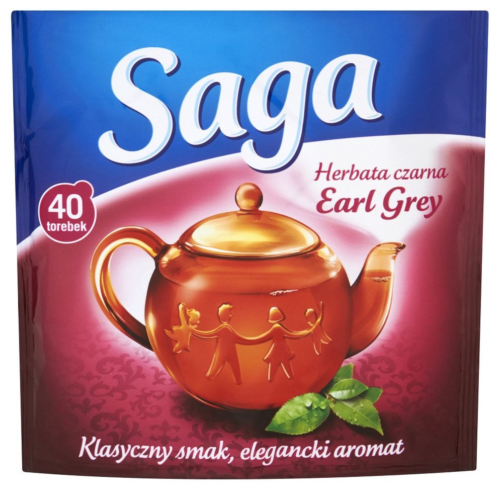 Saga Earl Grey Herbata Czarna 60 G 40 Torebek Saga Sklep EMPIK