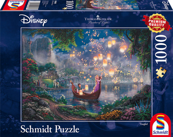 Schmidt Puzzle Disney Thomas Kinkade Roszpunka 1000 El Schmidt