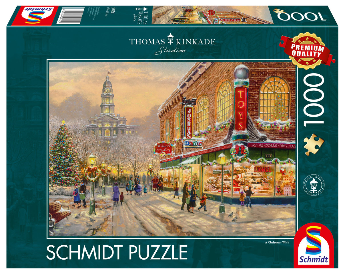 Schmidt puzzle Thomas Kinkade Świąteczne życzenie 1000 el