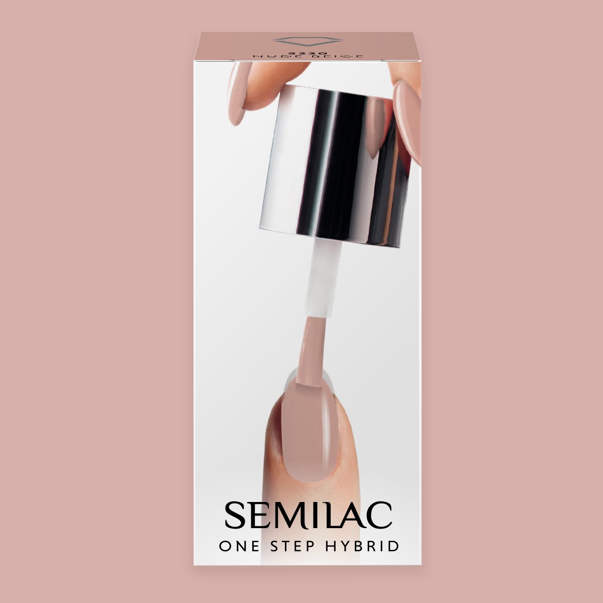 Semilac One Step Hybrid Lakier Hybrydowy S220 Nude Beige 5 Ml