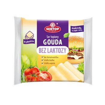 Ser Topiony Gouda Bez Laktozy Plastry 130 G SERTOP Sklep EMPIK