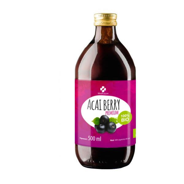 Sok Acai Berry PREMIUM BIO 500 ml sok z jagód acai MedFuture