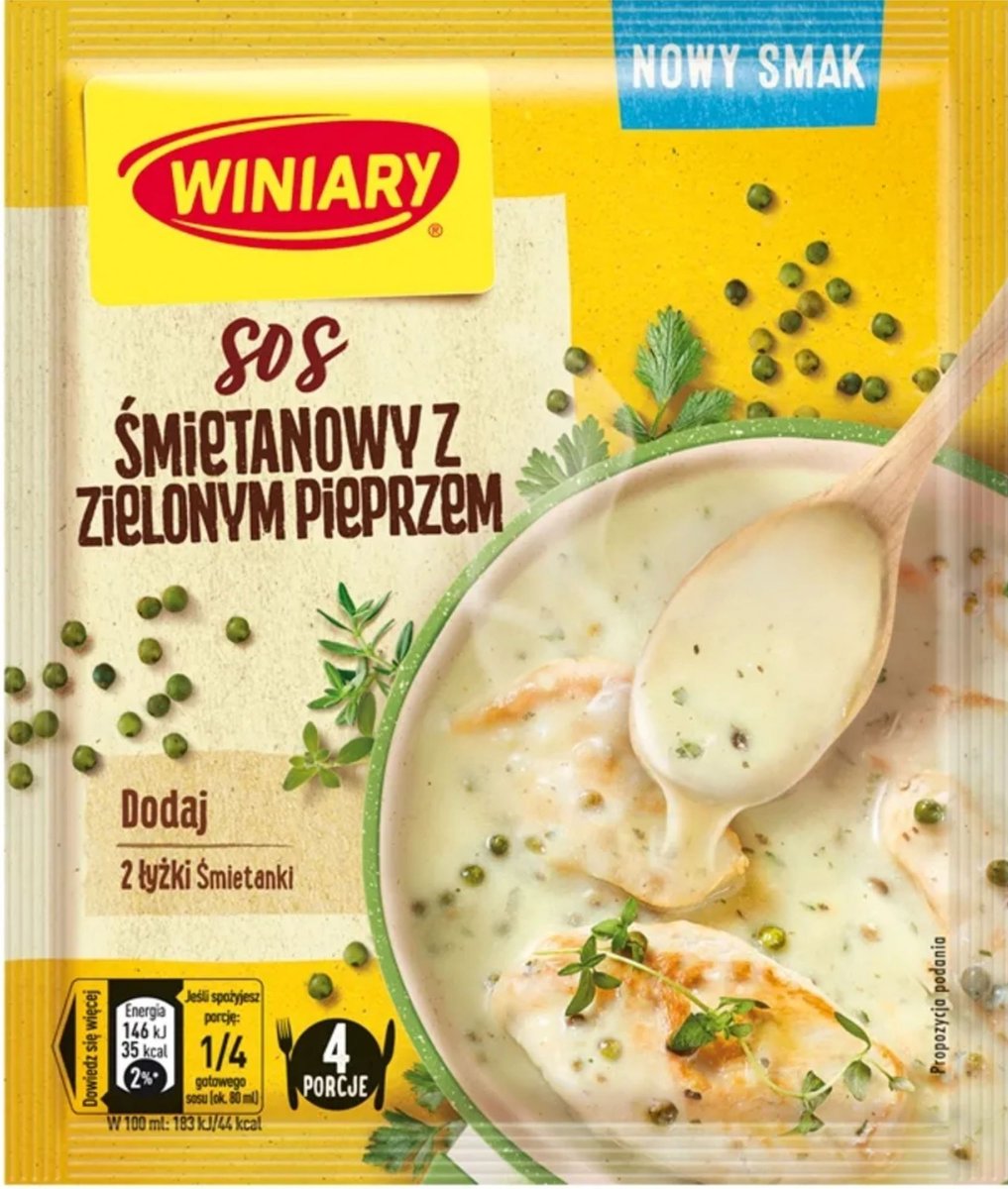 Sos Mietanowy Z Zielonym Pieprzem G Winiary Winiary Sklep Empik