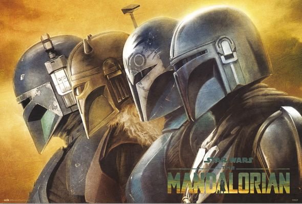 Star Wars The Mandalorian Mandalorians Plakat Star Wars Gwiezdne