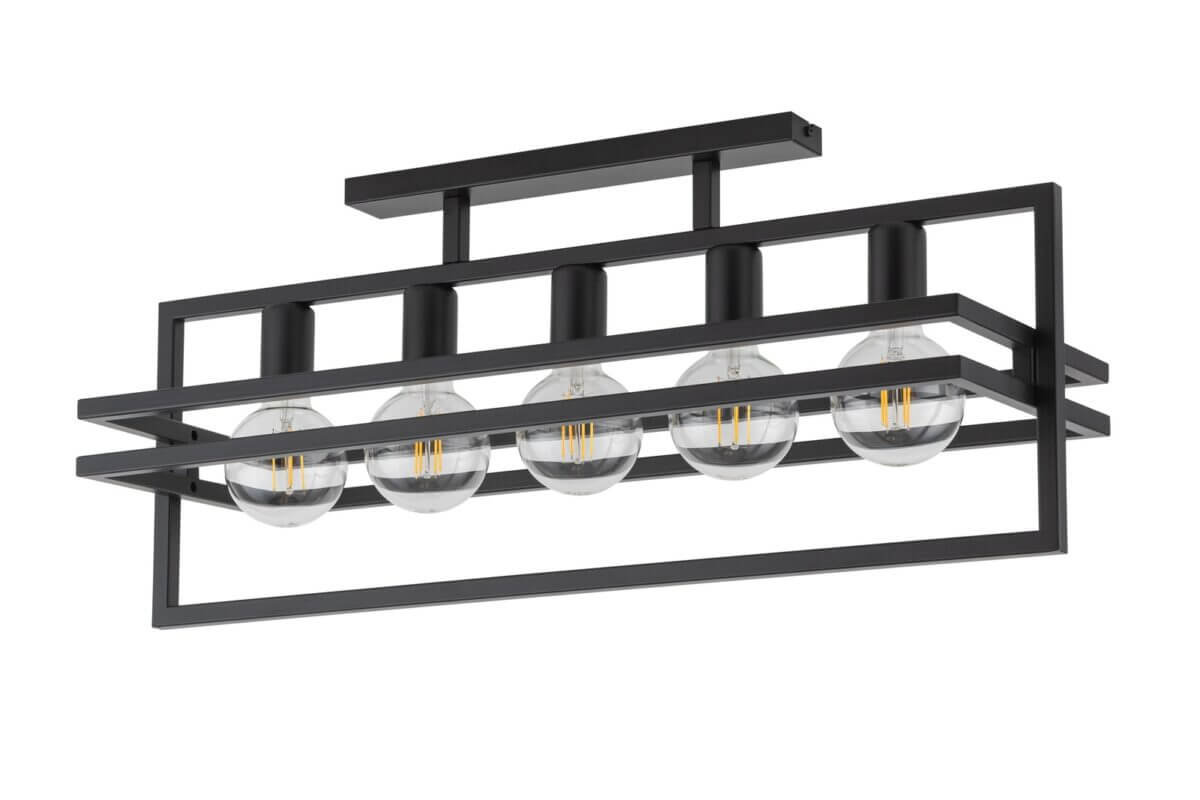 Sufitowa Lampa sypialniana Merci nad łóżko czarna loft Sigma Sklep