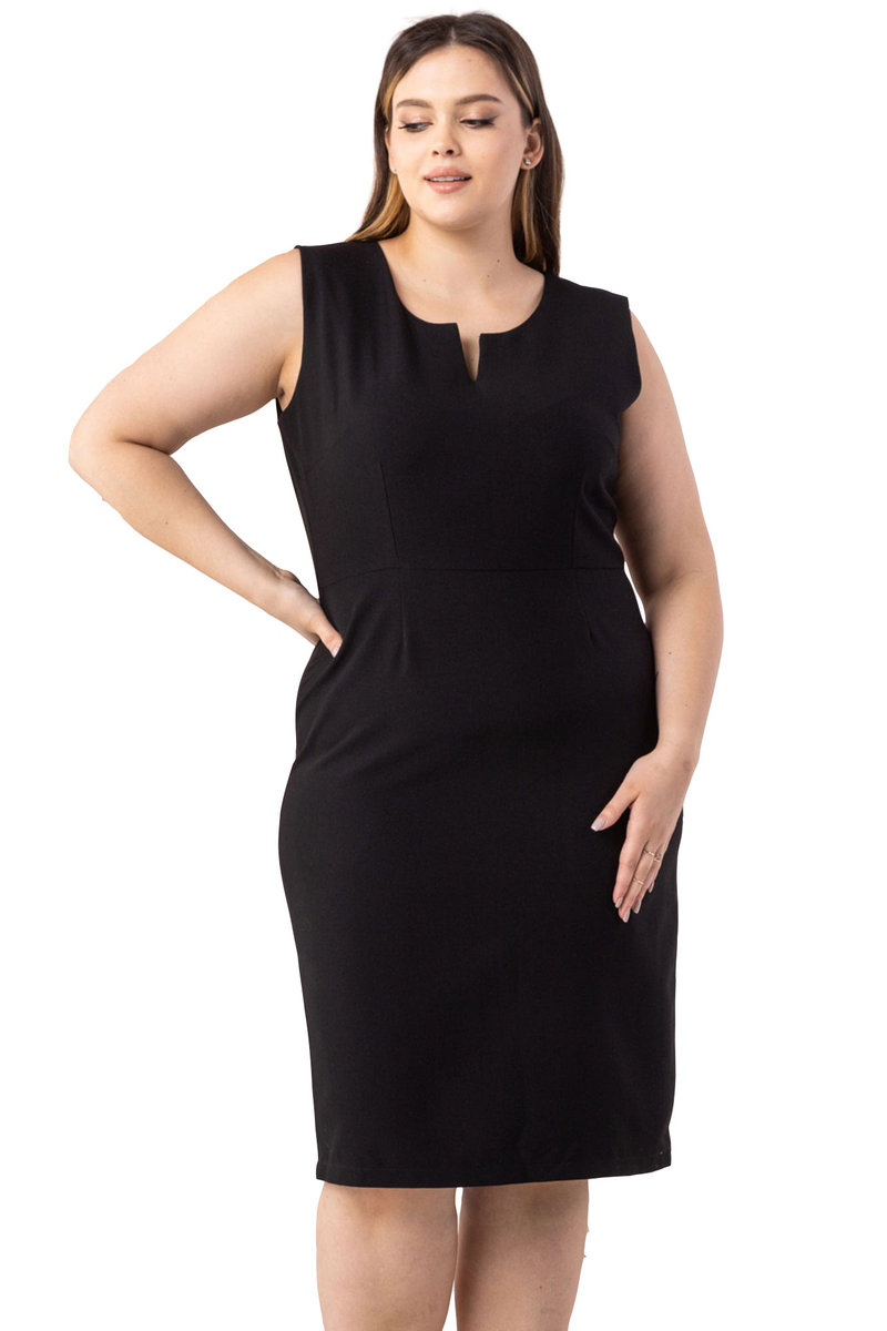 Sukienka Karen Elegancka Czarna 56 Plus Size KARKO Moda Sklep EMPIK