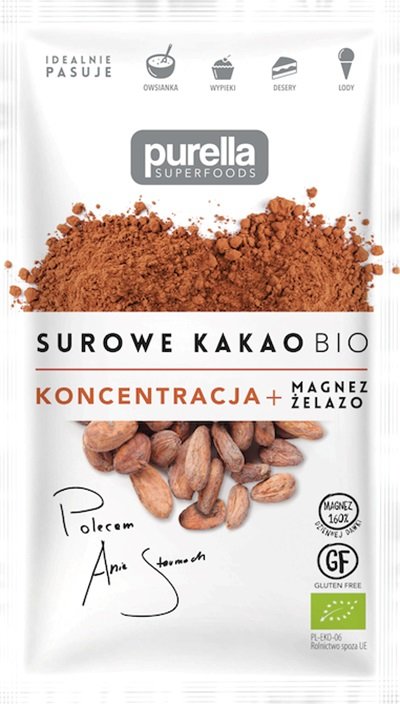 Surowe Kakao Sproszkowane BIO 40g Purella Superfoods Sklep EMPIK