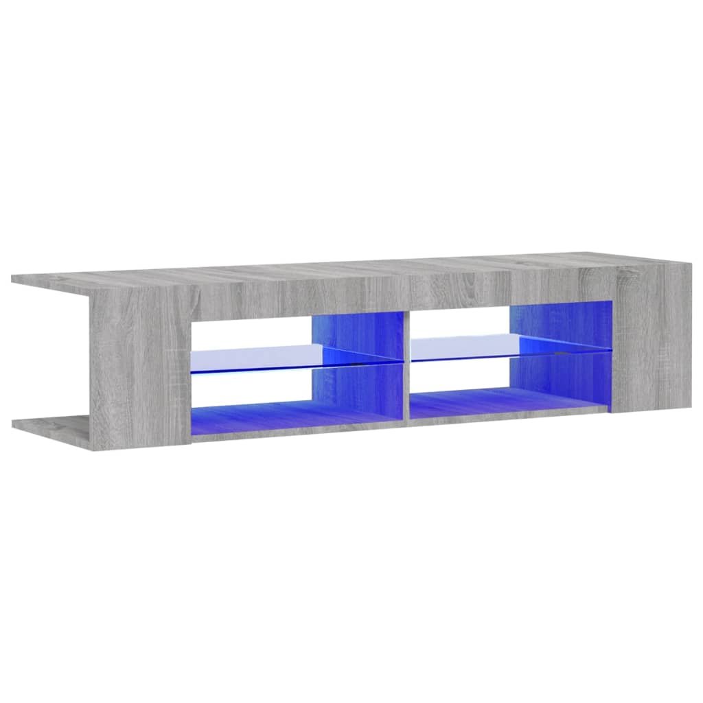 Szafka TV LED 135x39x30cm szary dąb sonoma Zakito Europe Sklep