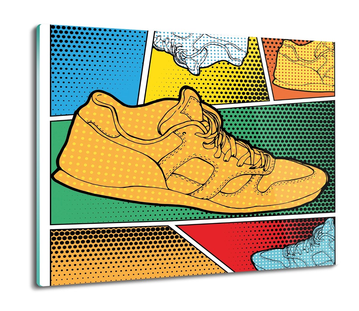 Szklana Splashback Ze Szk A Pop Art Buty X Artprintcave