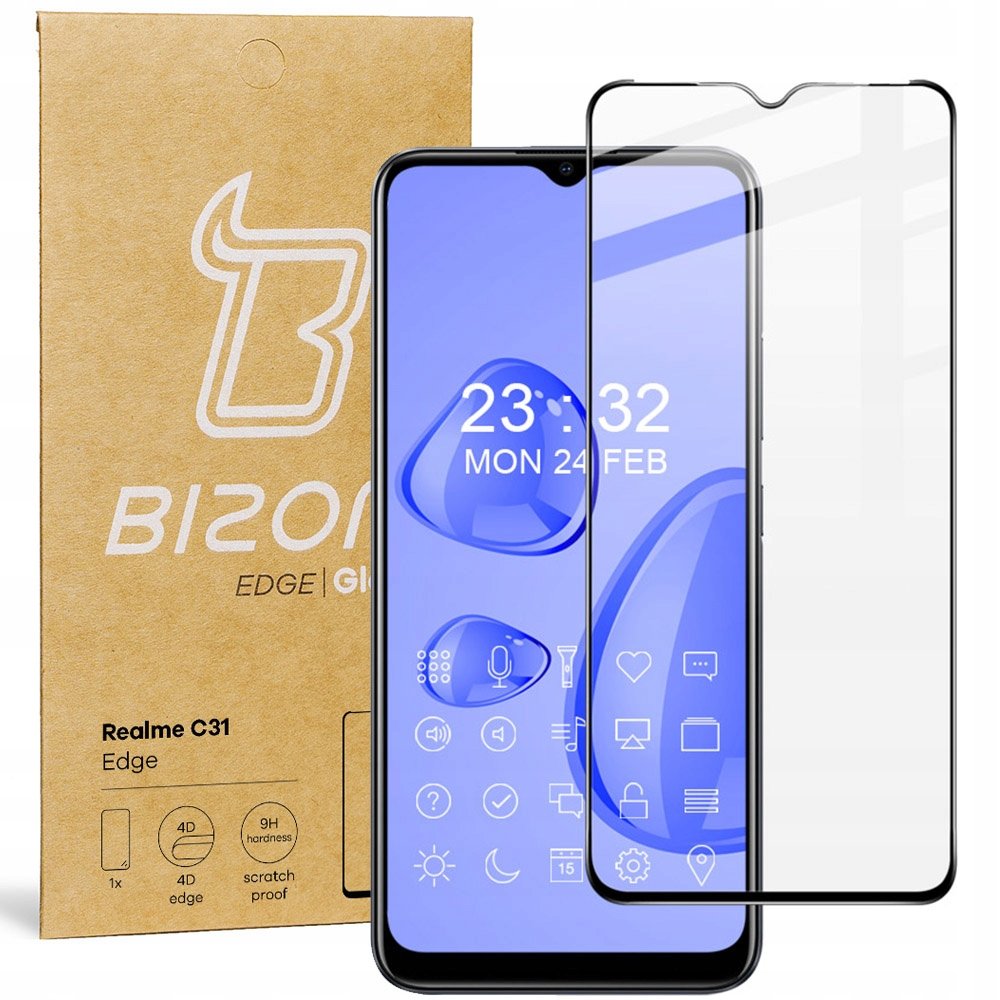 Szk O Hartowane Bizon Glass Edge Do Realme C Bizon Sklep Empik