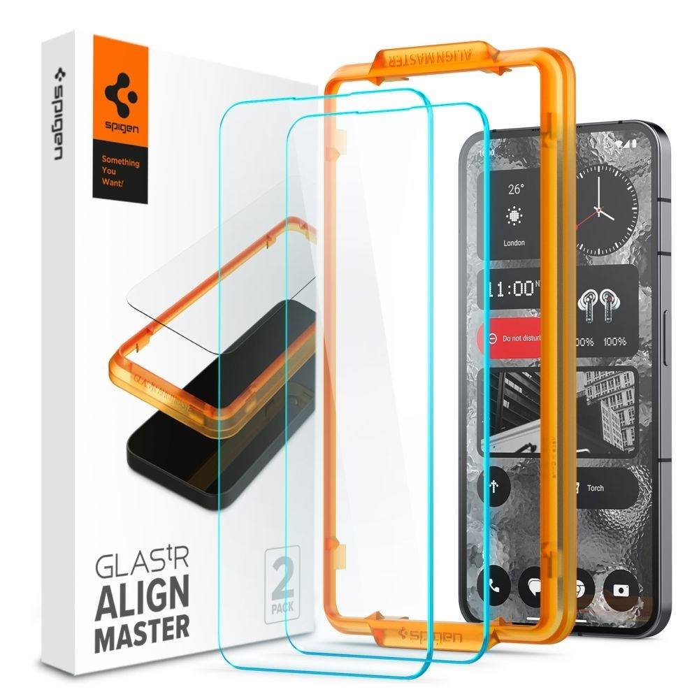 Szk O Hartowane Spigen Alm Glas Tr Pack Nothing Phone Clear