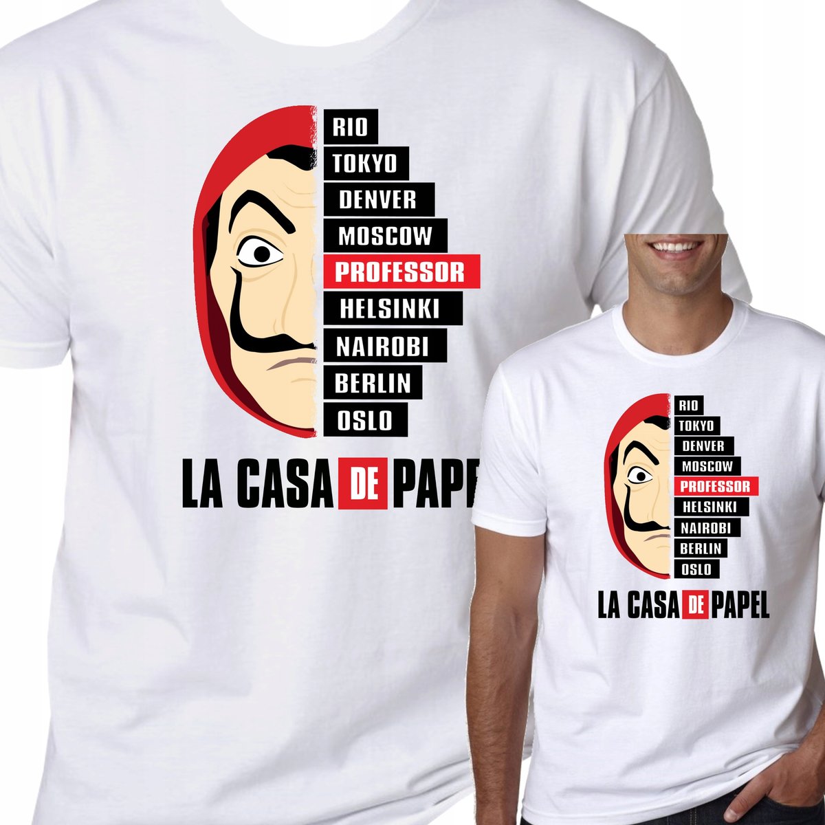 T Shirt Koszulka Dom Z Papieru La Casa De S 0731 Inna Marka Moda