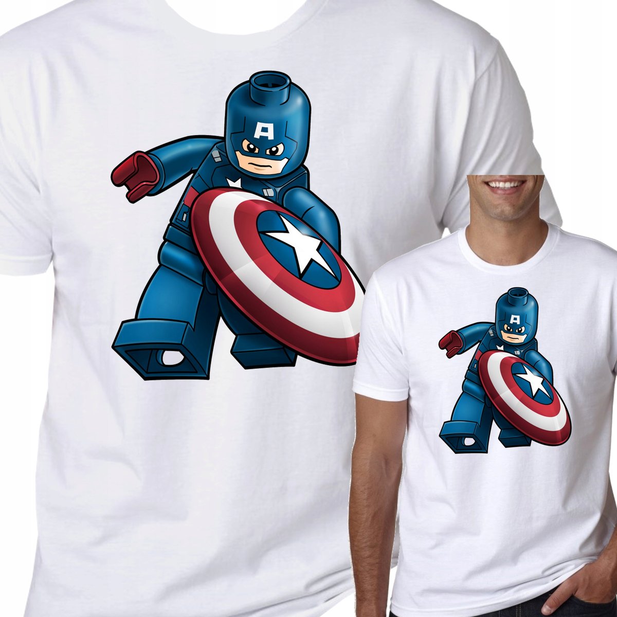 T Shirt Koszulka Kapitan Ameryka Marvel M 0429 Inna Marka Moda