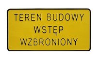 Tabliczka Cm Teren Budowy Wst P Wzbroniony Unimet Sklep Empik