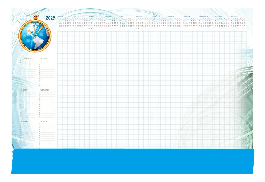 Terminarz 2025 Planer B3 Z Listwą Globus MICHALCZYK i PROKOP Sklep