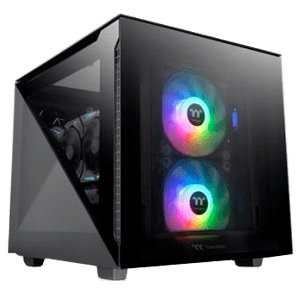 Thermaltake Divider 200 TG Czarny Obudowa Komputera Micro ATX 3 X