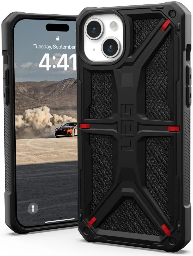 UAG Monarch Etui Obudowa Ochronna Do IPhone 15 Plus Kevlar Black