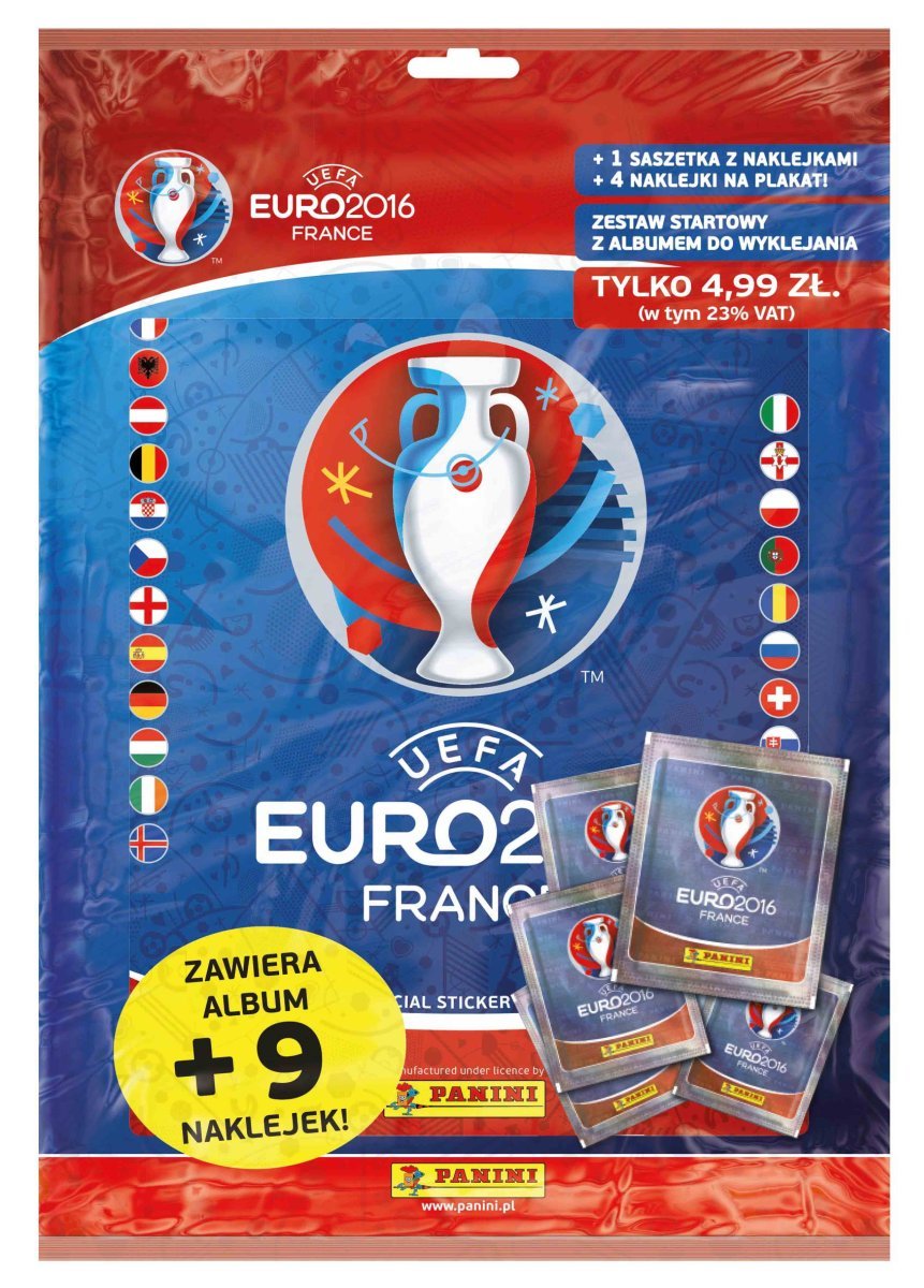 UEFA EURO 2016, karty kolekcjonerskie, zestaw startowy Prasa Sklep