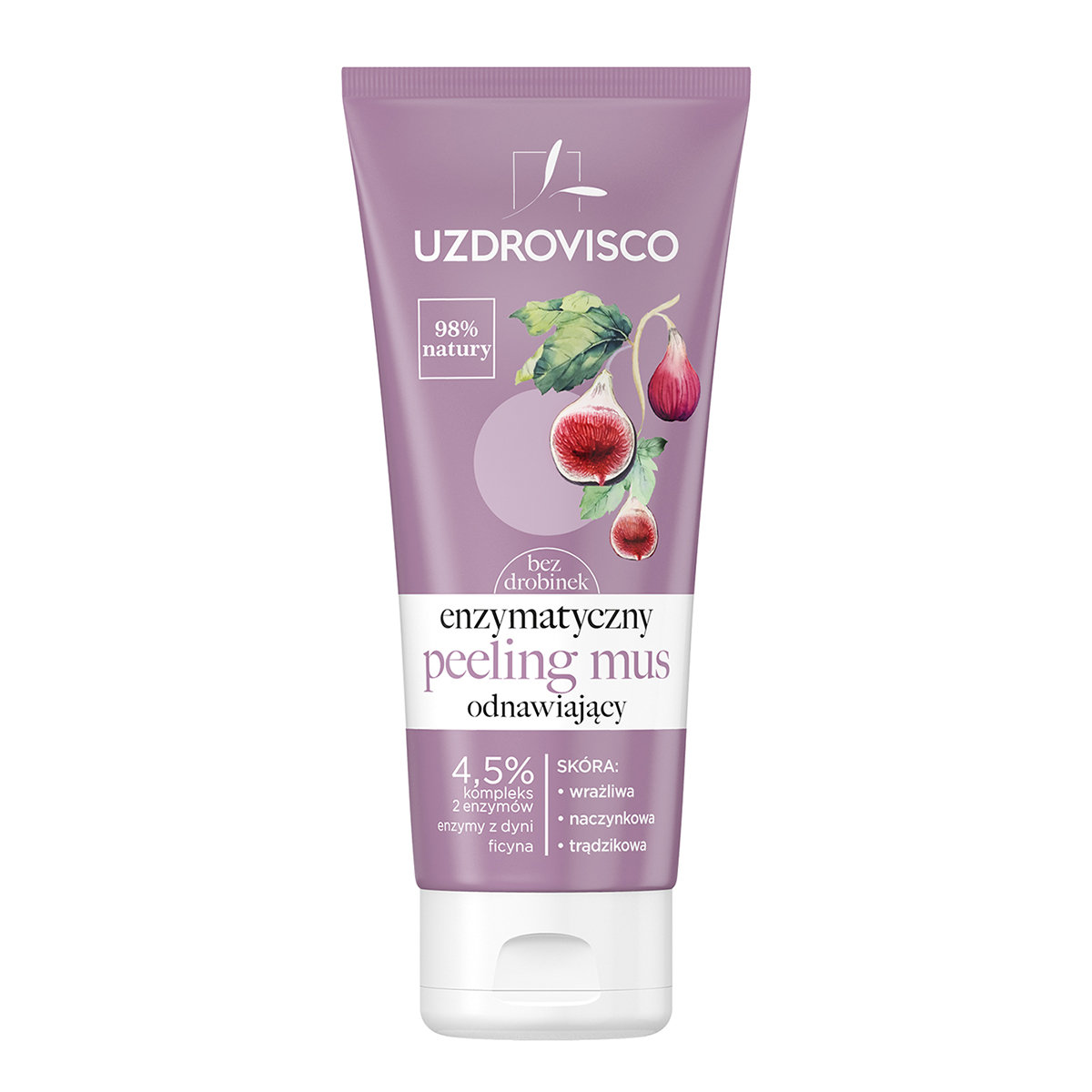 Uzdrovisco Bezolejowy enzymatyczny peeling mus bio odnawiający 60ml