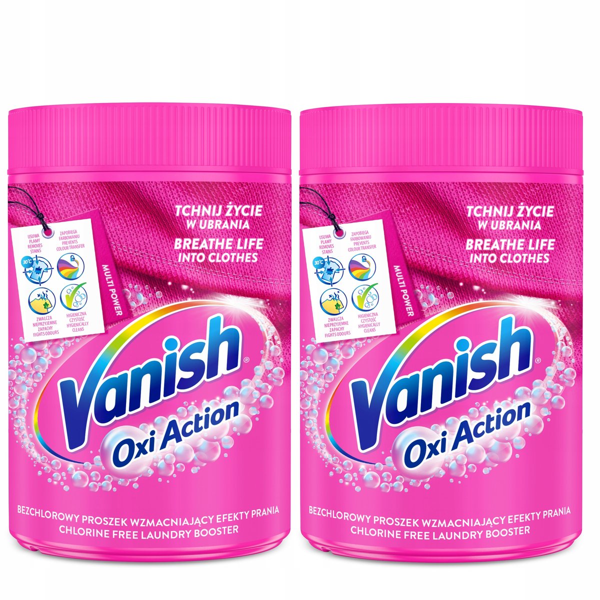 Vanish Oxi Action Odplamiacz W Proszku Pink 2 X 500 G Reckitt