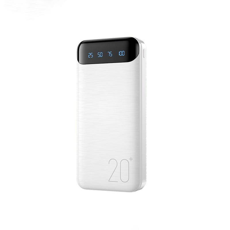 Wekome Wp 163 Power Bank 20000 Mah Super Charging 2Xusb A Led Biały