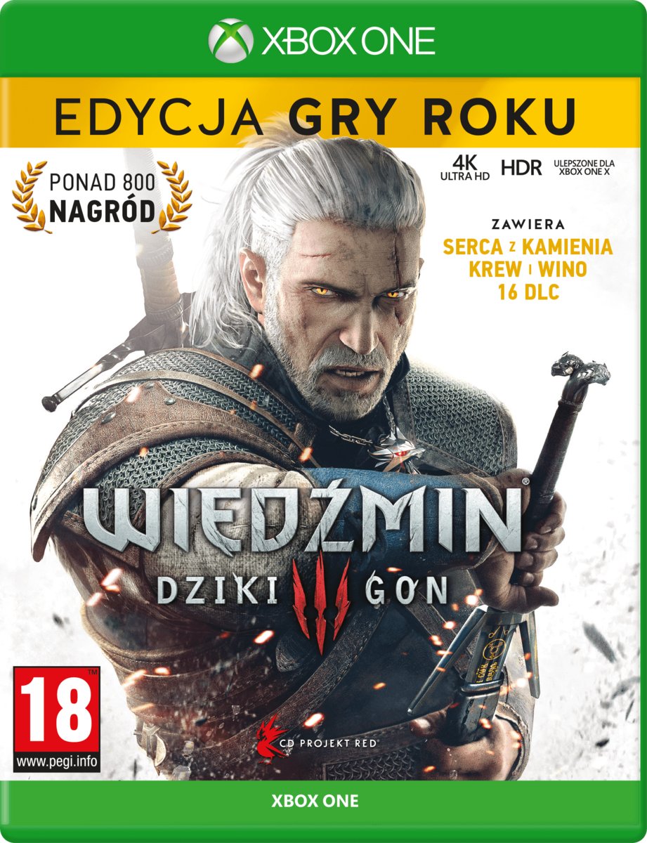 Wiedźmin 3 Dziki Gon Edycja Gry Roku Xbox One CD Projekt Red