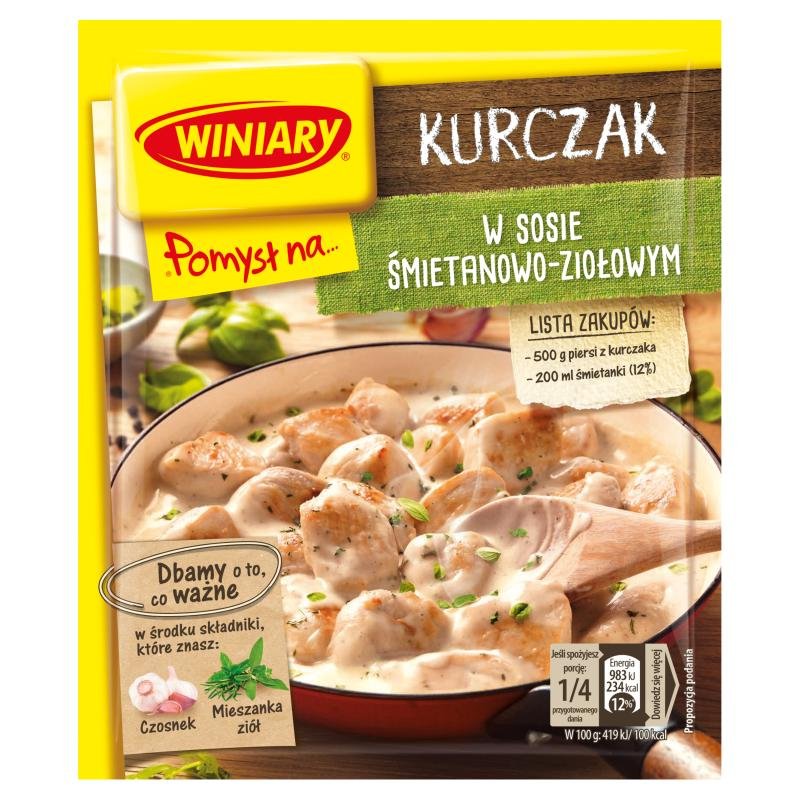 Winiary pomysł na kurczaka w sosie 30g Winiary Sklep EMPIK