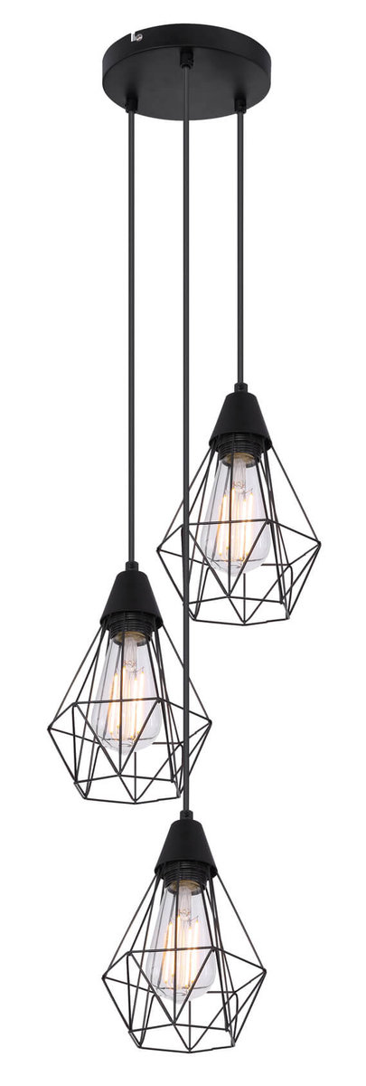 Wisz Ca Lampa Druciana Isabella Hr Loft Czarna Globo Sklep