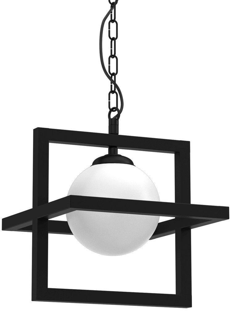 Wisząca lampa loftowa Diego MLP8568 ball biała czarna Milagro Sklep