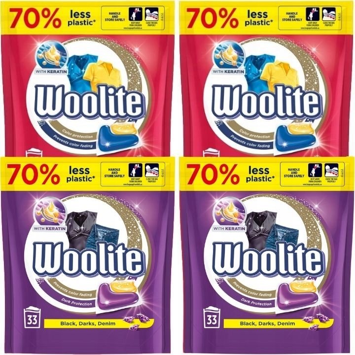 Woolite Zestaw Kapsu Ki Do Prania Color Dark Pro Care Sztuki