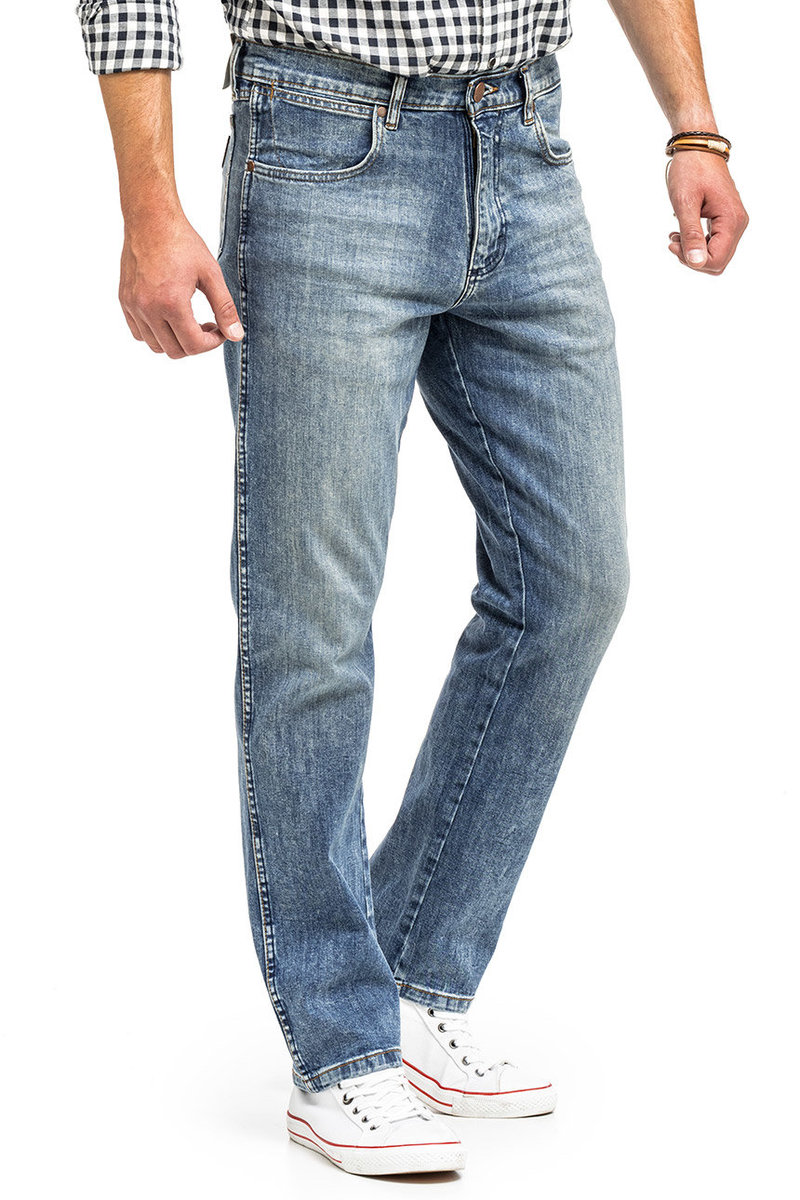 Wrangler Texas Męskie Spodnie Jeansowe Auth Indig W1215915Q W33 L32