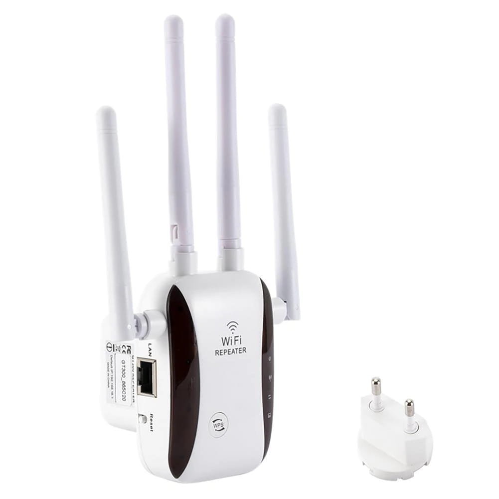 Wzmacniacz sygnału WIFI Repeater LAN 300Mbps 2 anteny 2 dekoracyjne