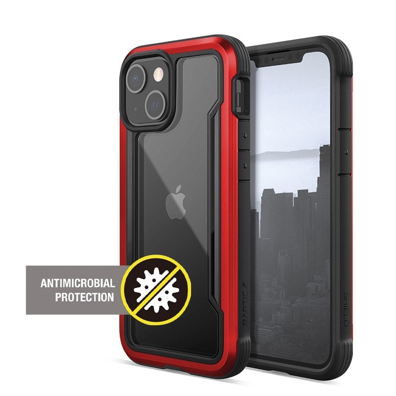 X Doria Raptic Shield Pro Etui IPhone 13 Mini Anti Bacterial Red