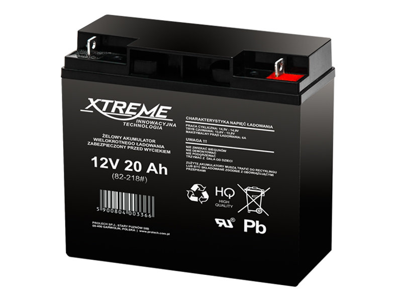 Xtreme akumulator żelowy XTREME 12V 20Ah Xtreme Sklep EMPIK