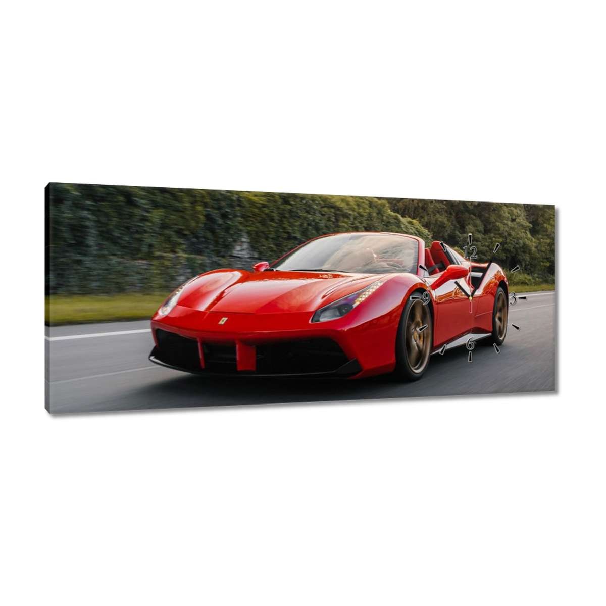 Zegar Czerwone Ferrari 100x40cm ZeSmakiem Sklep EMPIK