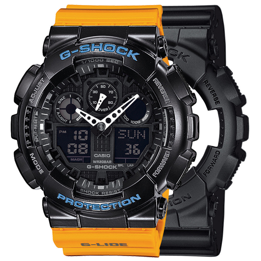 Zegarek Casio G Shock SET GA 100 1A1ER BEZEL 10407691 PASEK